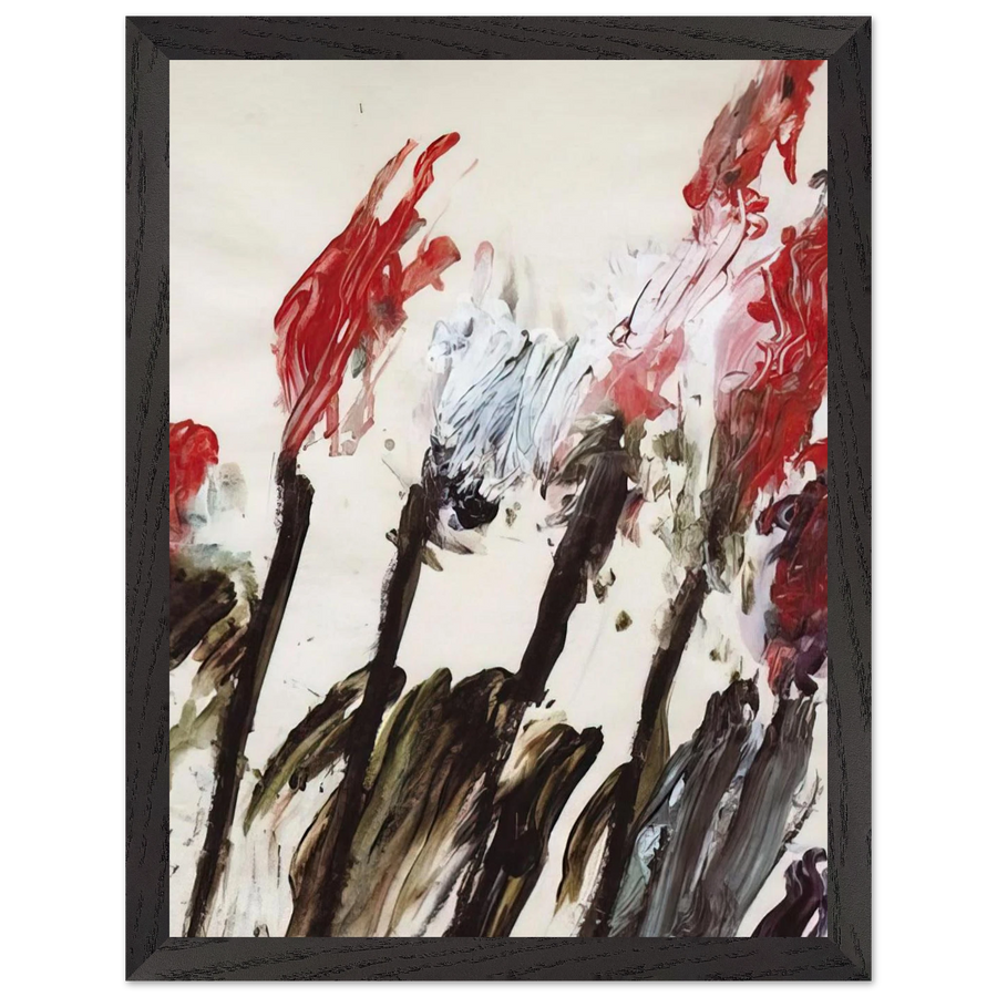 Nicola's Irises by Cy Twombly — Framed art print at Zephyeer