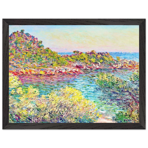 Landscape near Montecarlo by Claude Monet — Framed art print at Zephyeer