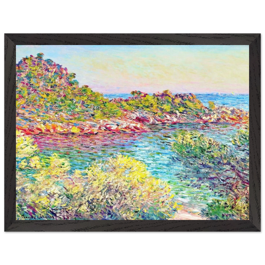 Landscape near Montecarlo by Claude Monet — Framed art print at Zephyeer