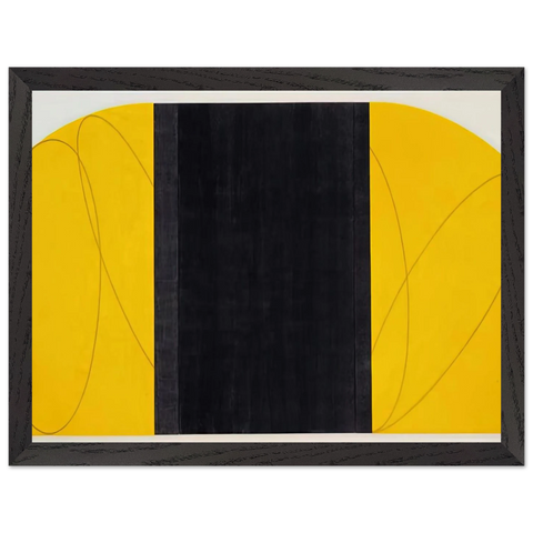 ELLOW BLACK ZONE PAINTING IV 1996 by Robert Mangold — Framed art print at Zephyeer