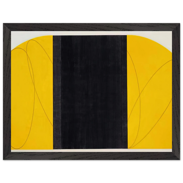 ELLOW BLACK ZONE PAINTING IV 1996 by Robert Mangold — Framed art print at Zephyeer