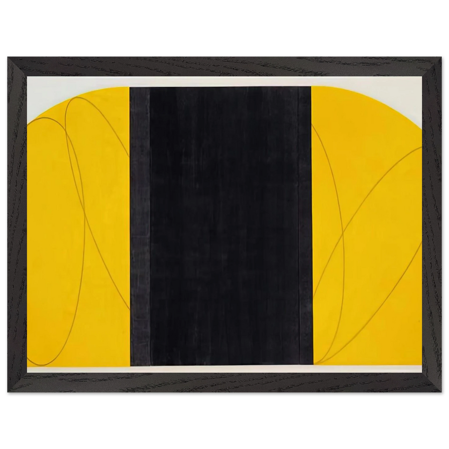 ELLOW BLACK ZONE PAINTING IV 1996 by Robert Mangold — Framed art print at Zephyeer