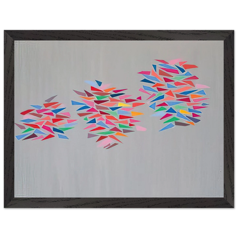 Colors on Gray - 1976 by Robert Goodnough — Framed art print at Zephyeer