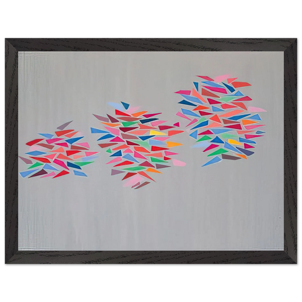Colors on Gray - 1976 by Robert Goodnough — Framed art print at Zephyeer