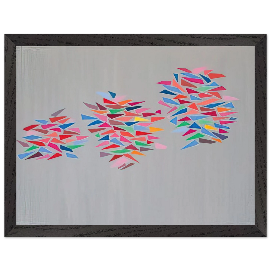 Colors on Gray - 1976 by Robert Goodnough — Framed art print at Zephyeer