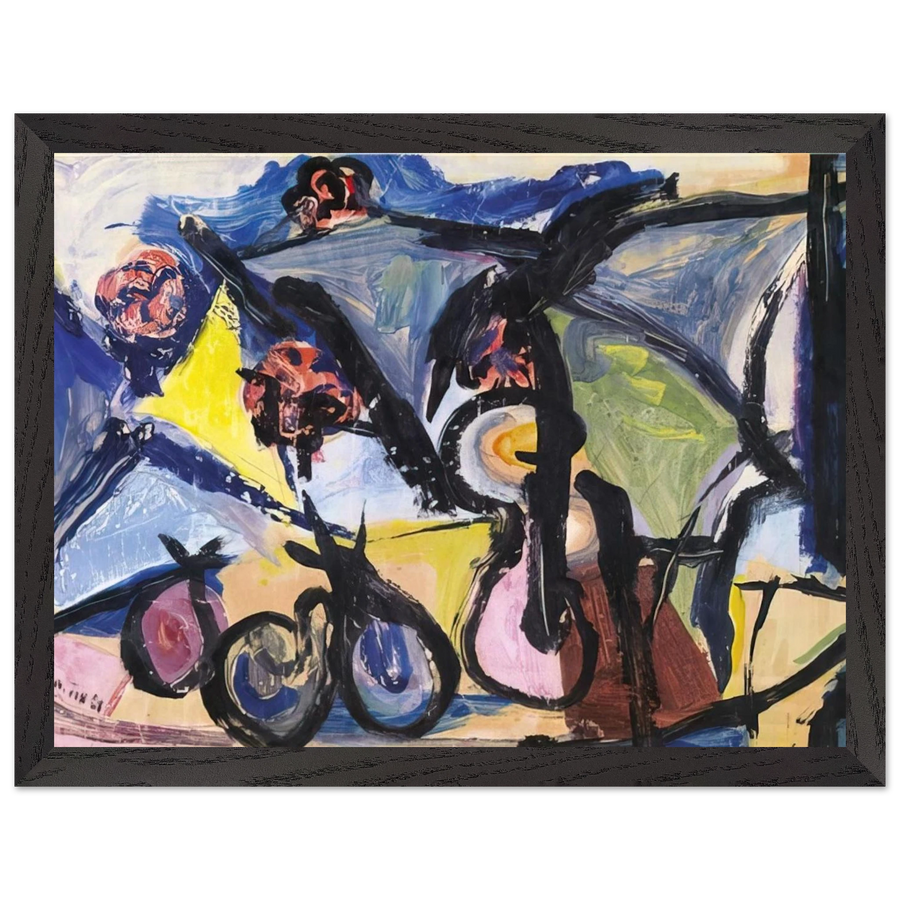 Abstract Still Life - 1950 by Walasse Ting — Framed art print at Zephyeer