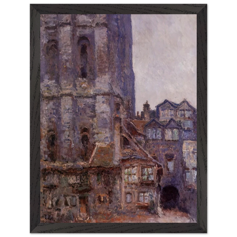 The Cour d'Albane, Grey Weather by Claude Monet — Framed art print at Zephyeer