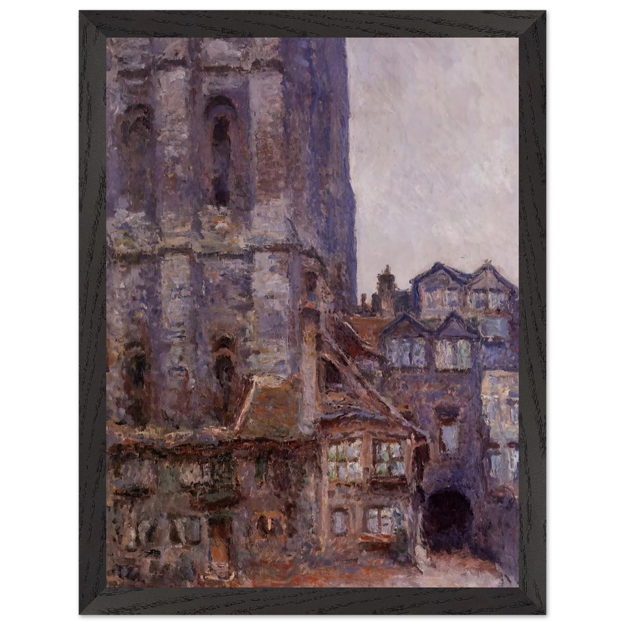 The Cour d'Albane, Grey Weather by Claude Monet — Framed art print at Zephyeer