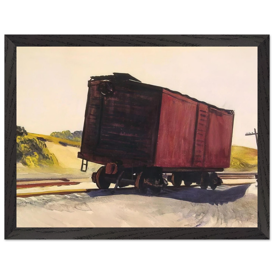 Freight Car at Truro by Edward Hopper — Framed art print at Zephyeer