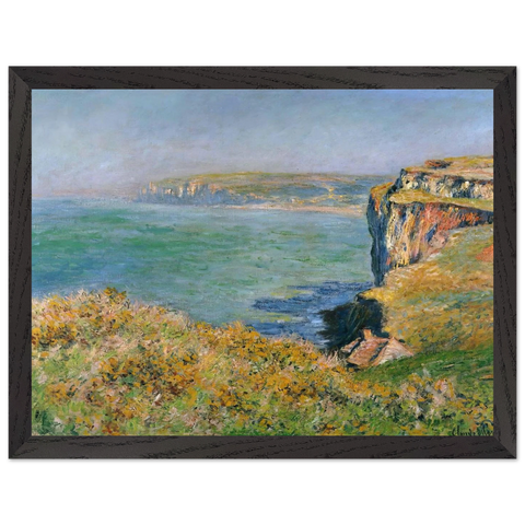 Cliff at Grainval by Claude Monet — Framed art print at Zephyeer