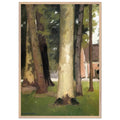 YERRES THROUGH THE GROVE THE ORNAMENTAL FARM by Gustave Caillebotte — Framed art print at Zephyeer
