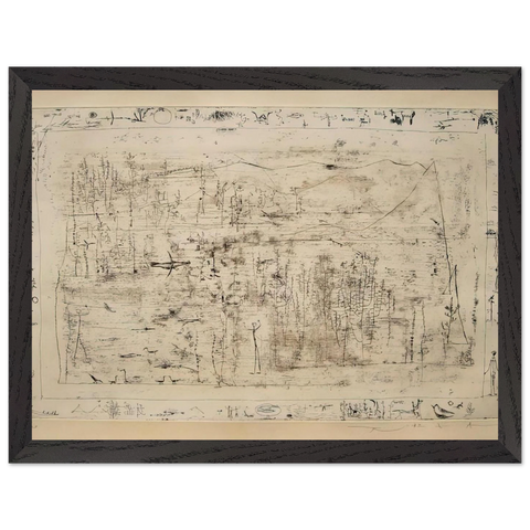 FLORA AND FAUNA 1951 by Zao Wou-Ki — Framed art print at Zephyeer