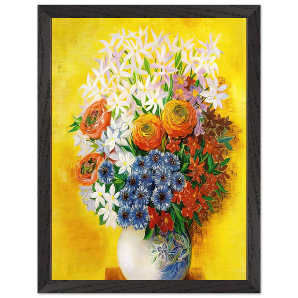 BOUQUET OF VARIOUS FLOWERS by Moise Kisling — Framed art print at Zephyeer