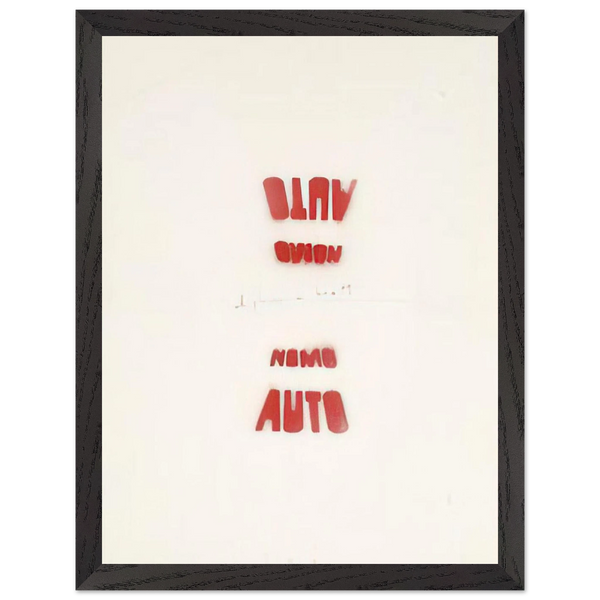 AUTO NOMO I VEDENTI 1979 by Alighiero Boetti — Framed art print at Zephyeer