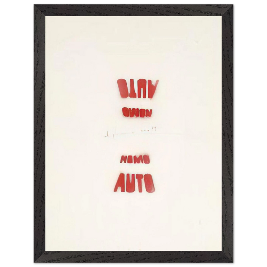 AUTO NOMO I VEDENTI 1979 by Alighiero Boetti — Framed art print at Zephyeer
