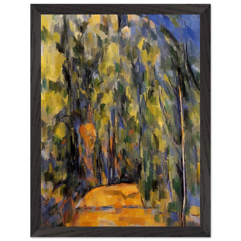 Bend in Forest Road by Paul Cézanne — Framed art print at Zephyeer