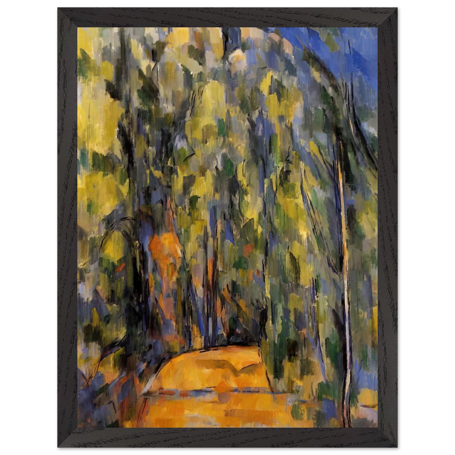 Bend in Forest Road by Paul Cézanne — Framed art print at Zephyeer