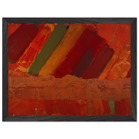 Seneca - 1979 by Albert Irvin — Framed art print at Zephyeer