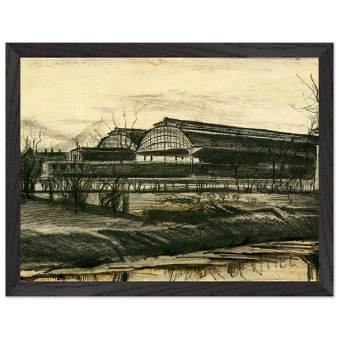 Station in The Hague by Vincent van Gogh — Framed art print at Zephyeer