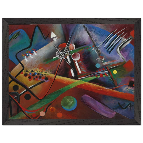 CON ROSO 1918 by Rudolf Bauer — Framed art print at Zephyeer