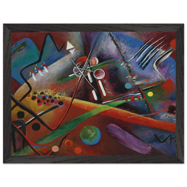 CON ROSO 1918 by Rudolf Bauer — Framed art print at Zephyeer