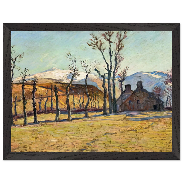 Cottages in a landscape by Armand Guillaumin — Framed art print at Zephyeer
