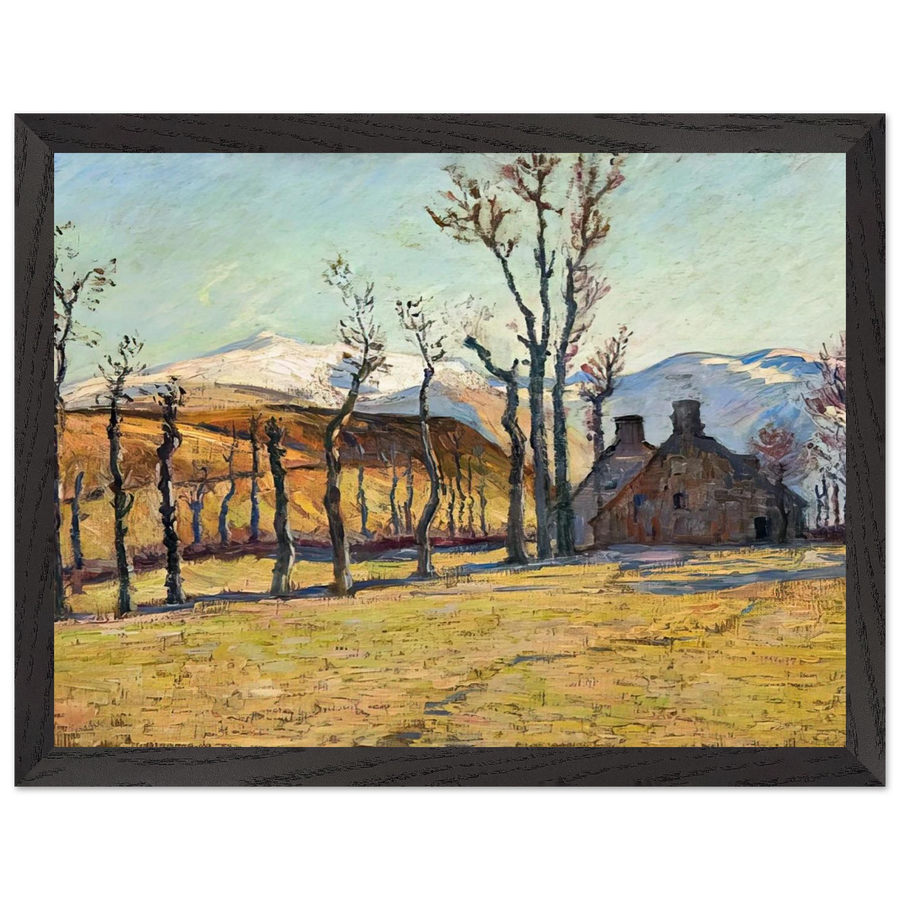 Cottages in a landscape by Armand Guillaumin — Framed art print at Zephyeer