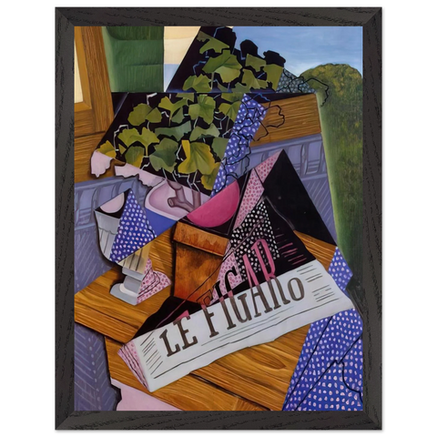 A POT OF GERANIUMS 1915 by Juan Gris — Framed art print at Zephyeer