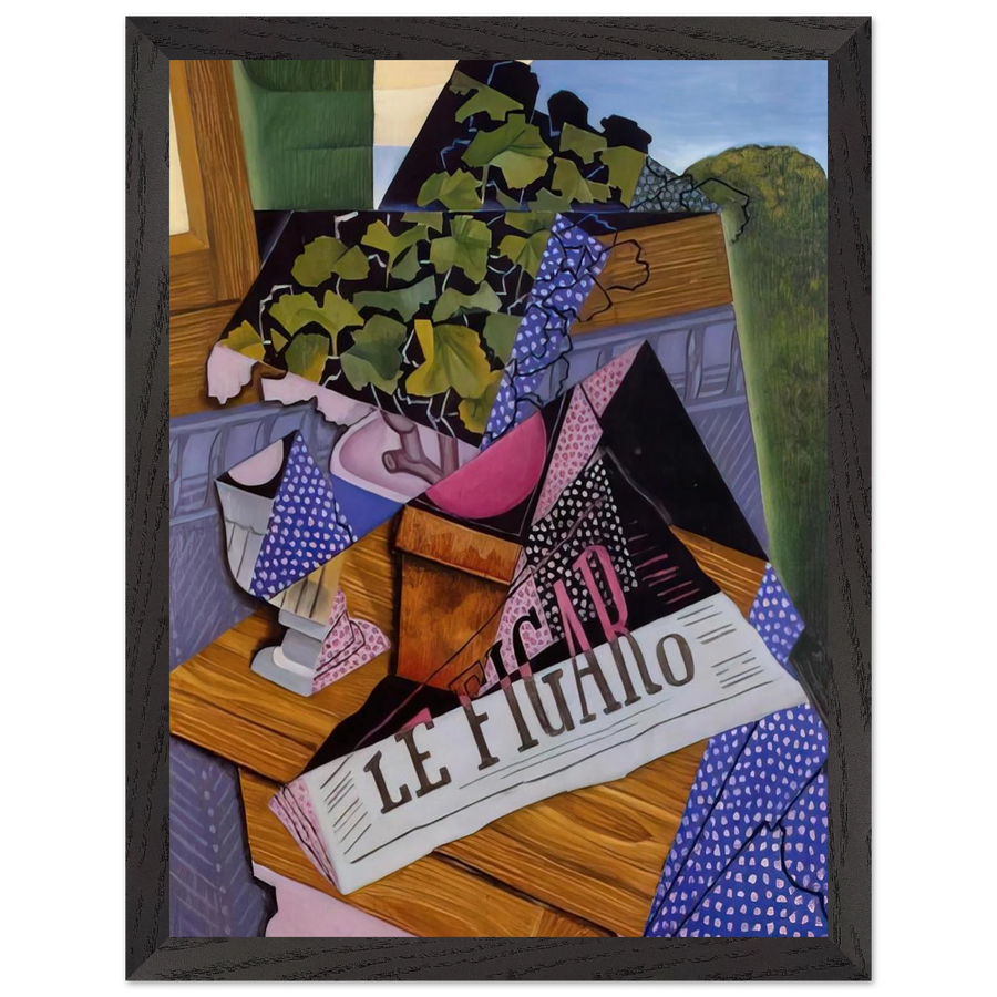 A POT OF GERANIUMS 1915 by Juan Gris — Framed art print at Zephyeer