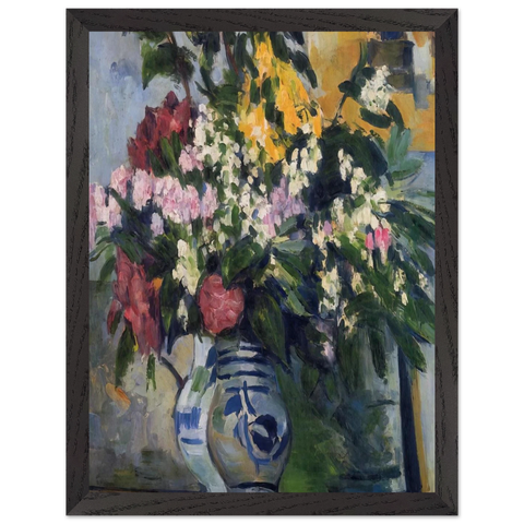 Two Vases of Flowers by Paul Cézanne — Framed art print at Zephyeer