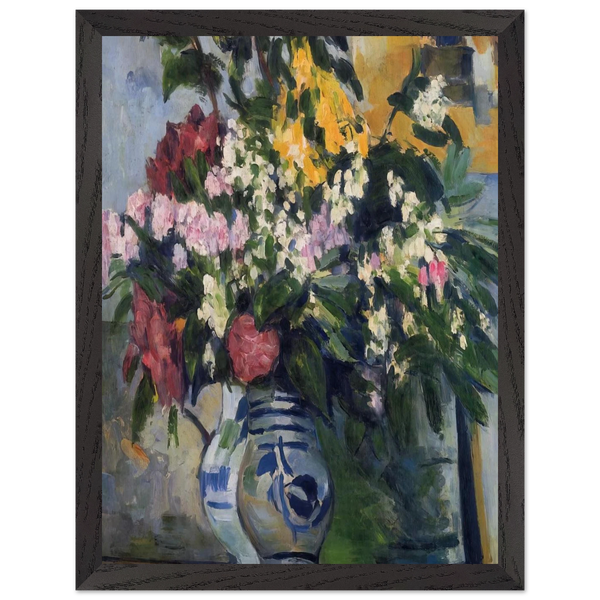 Two Vases of Flowers by Paul Cézanne — Framed art print at Zephyeer