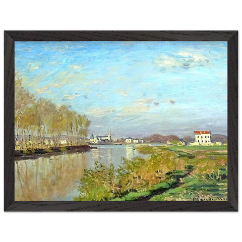 Argenteuil, The Seine by Claude Monet — Framed art print at Zephyeer