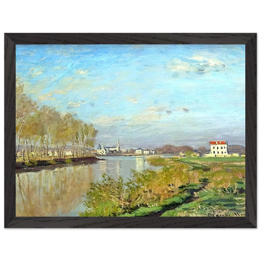 Argenteuil, The Seine by Claude Monet — Framed art print at Zephyeer