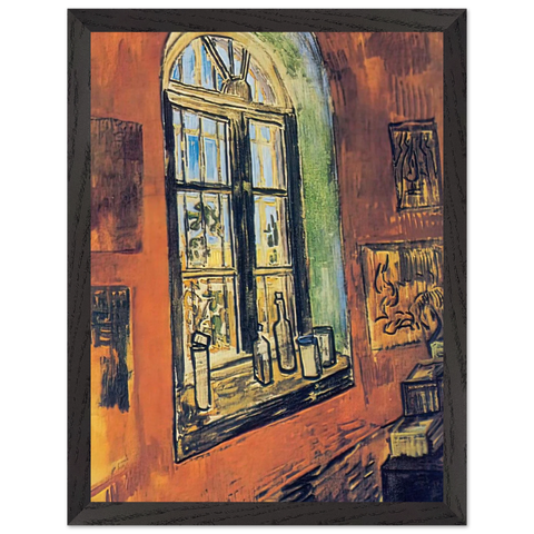 Window of Vincent's Studio at the Asylum by Vincent van Gogh — Framed art print at Zephyeer