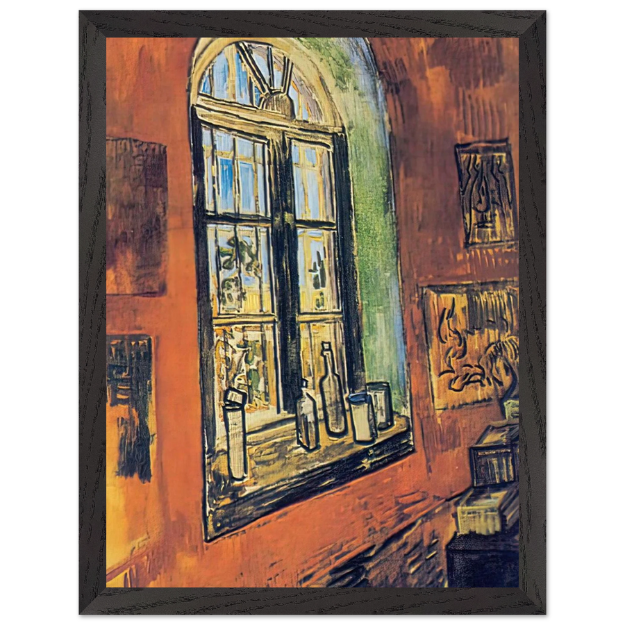 Window of Vincent's Studio at the Asylum by Vincent van Gogh — Framed art print at Zephyeer