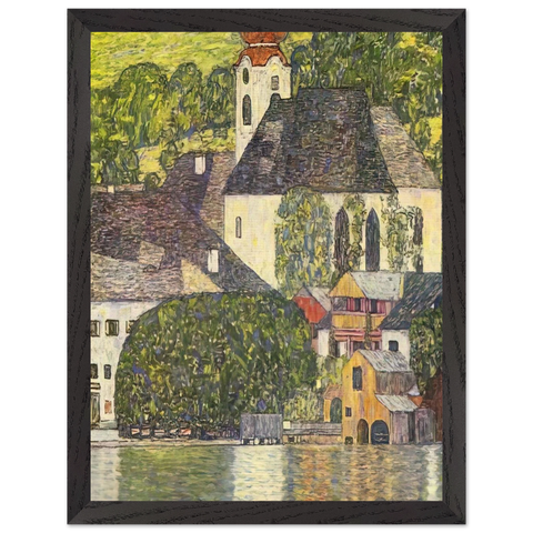 CHRUCH IN UNTERACH ON THE ATTERSEE by Gustav Klimt — Framed art print at Zephyeer