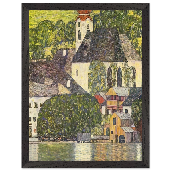 CHRUCH IN UNTERACH ON THE ATTERSEE by Gustav Klimt — Framed art print at Zephyeer