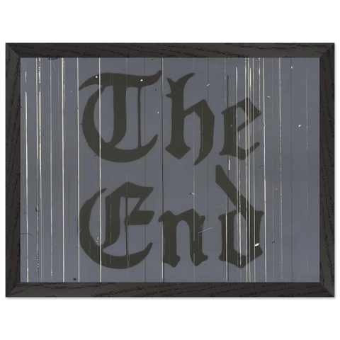 THE FINAL END 1991 by Edward Ruscha — Framed art print at Zephyeer