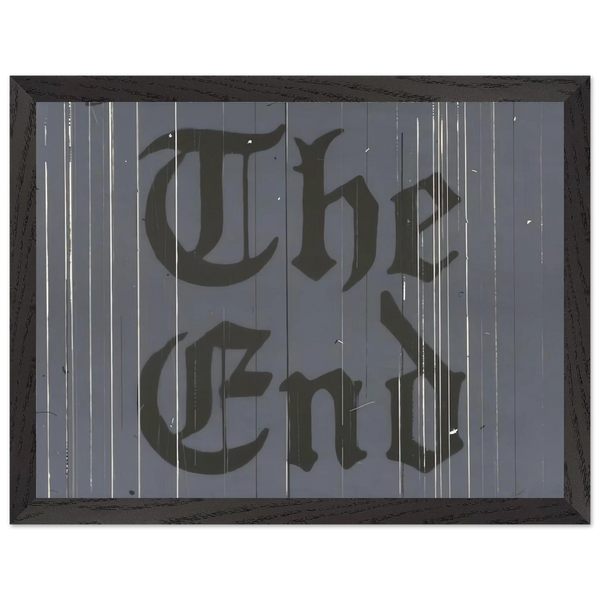 THE FINAL END 1991 by Edward Ruscha — Framed art print at Zephyeer