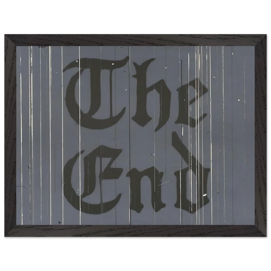 THE FINAL END 1991 by Edward Ruscha — Framed art print at Zephyeer