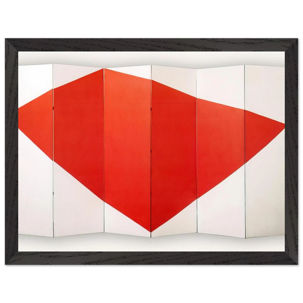 Correspondence Red-White, side B - 1966 by Leon Polk Smith — Framed art print at Zephyeer