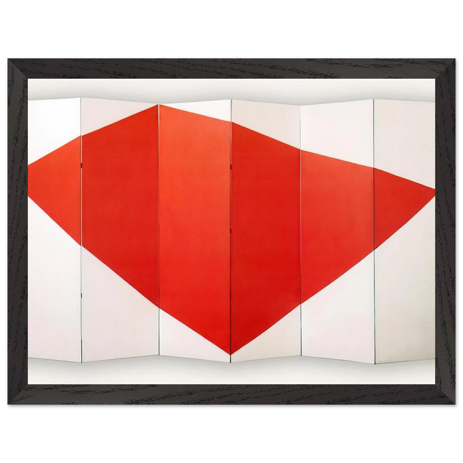 Correspondence Red-White, side B - 1966 by Leon Polk Smith — Framed art print at Zephyeer