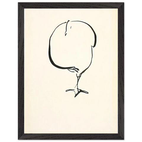 STANDING BIRD FRONT VIEW 1917 by Josef Albers — Framed art print at Zephyeer
