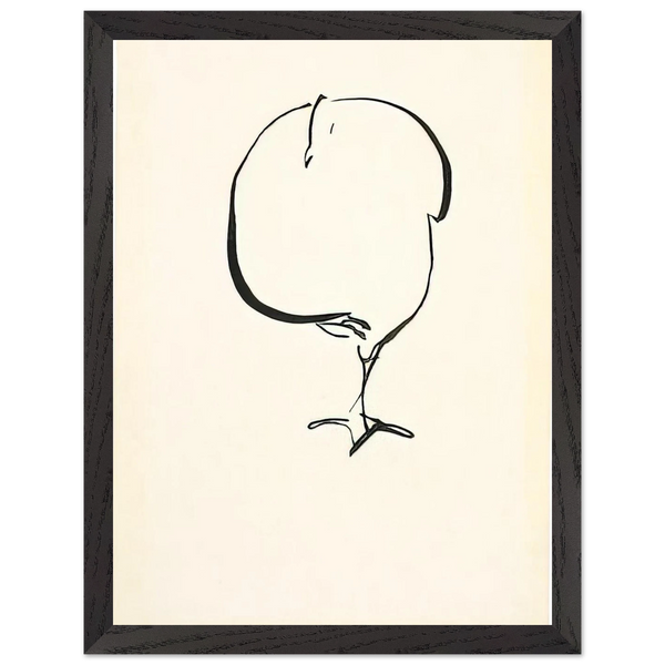 STANDING BIRD FRONT VIEW 1917 by Josef Albers — Framed art print at Zephyeer