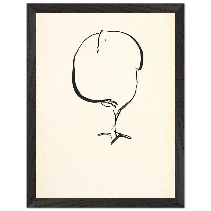 STANDING BIRD FRONT VIEW 1917 by Josef Albers — Framed art print at Zephyeer