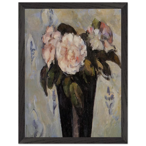 Dark Blue Vase by Paul Cézanne — Framed art print at Zephyeer
