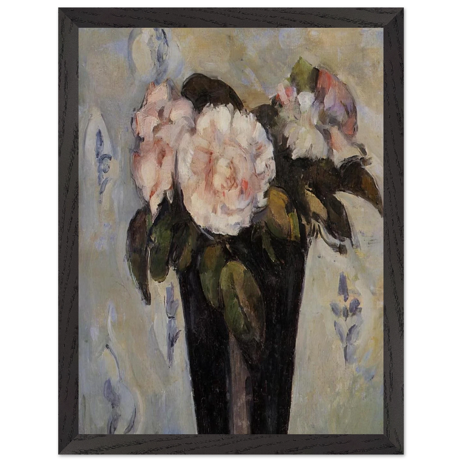 Dark Blue Vase by Paul Cézanne — Framed art print at Zephyeer
