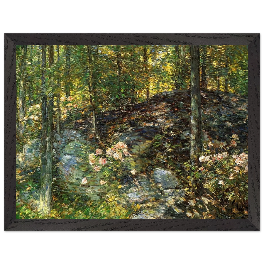 Laurel on the Ledges by Childe Hassam — Framed art print at Zephyeer