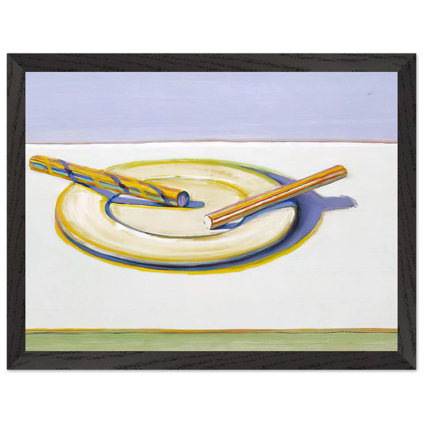 Two Candy Sticks - 2004 by Wayne Thiebaud — Framed art print at Zephyeer