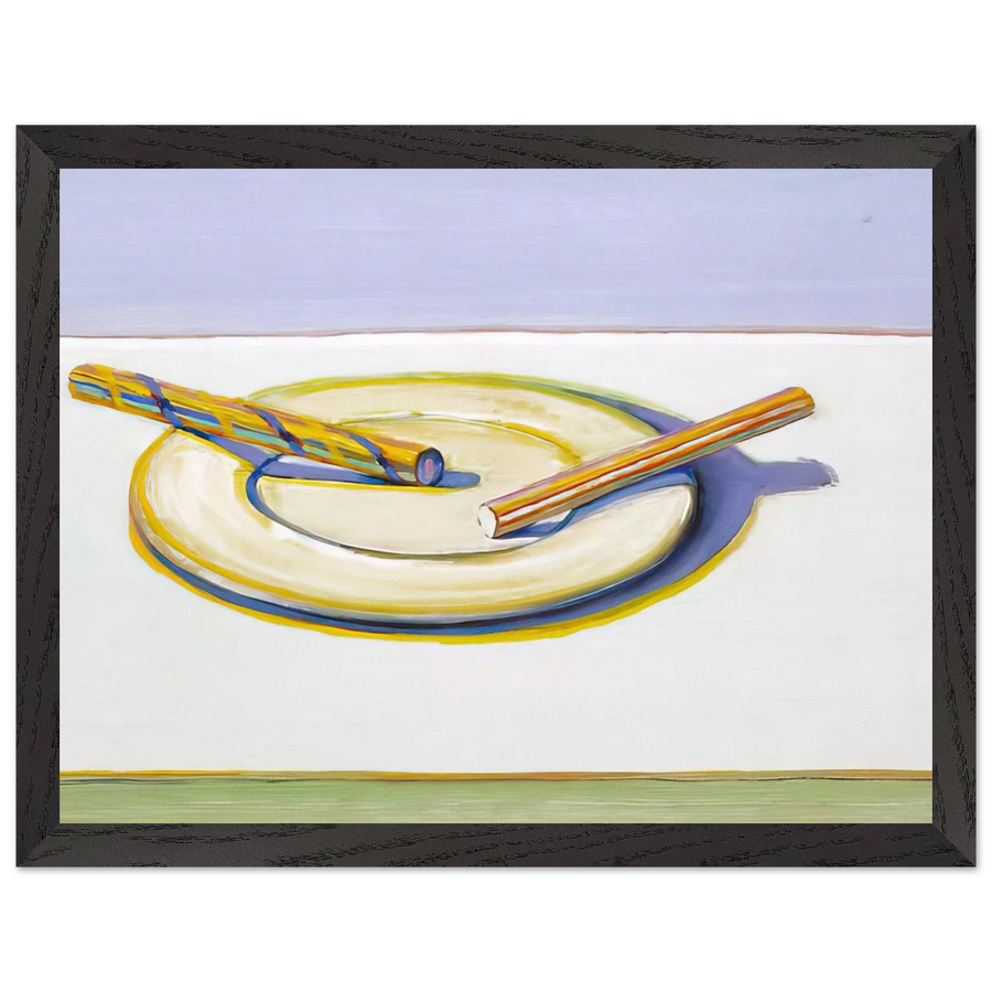 Two Candy Sticks - 2004 by Wayne Thiebaud — Framed art print at Zephyeer